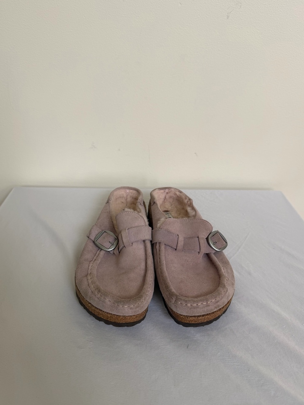 Birkenstock Buckley Shearling Clogs Pink Womens Sz 9 Eu 40 Narrow fit